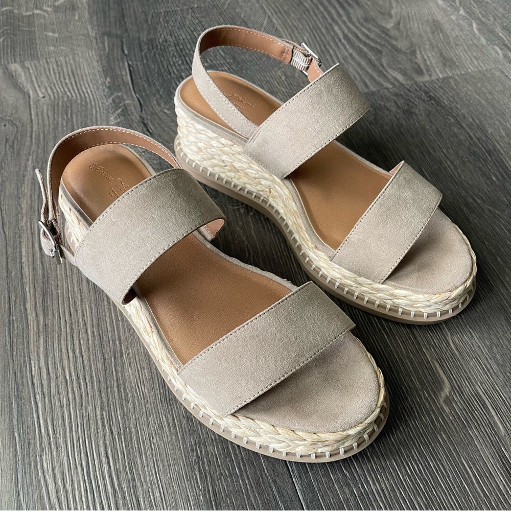 Universal Thread Sandals Platform Wedge Espadrill… - image 3